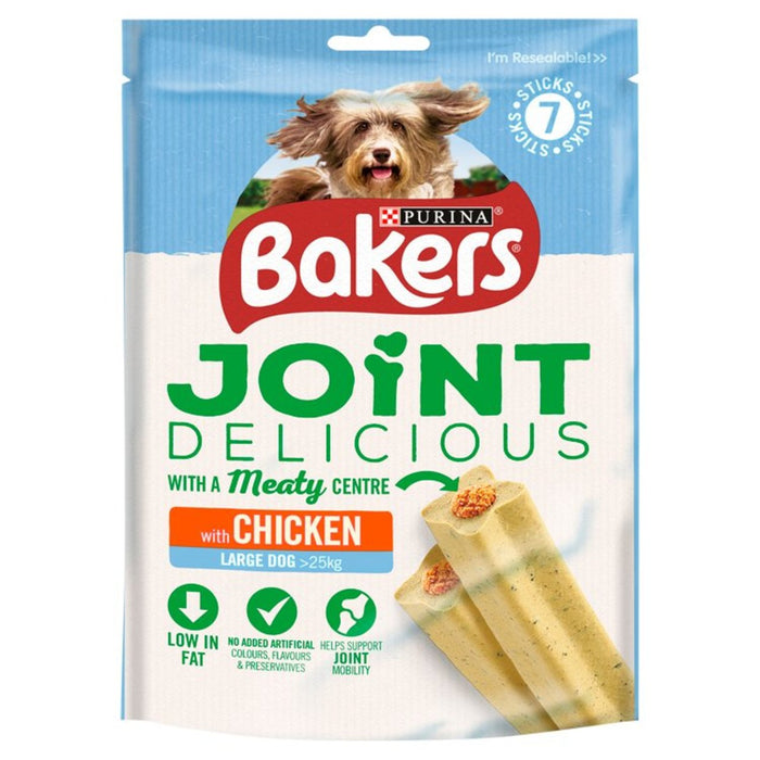 Bakers Joint Delicious Large Dog Treats Chicken 7 per pack