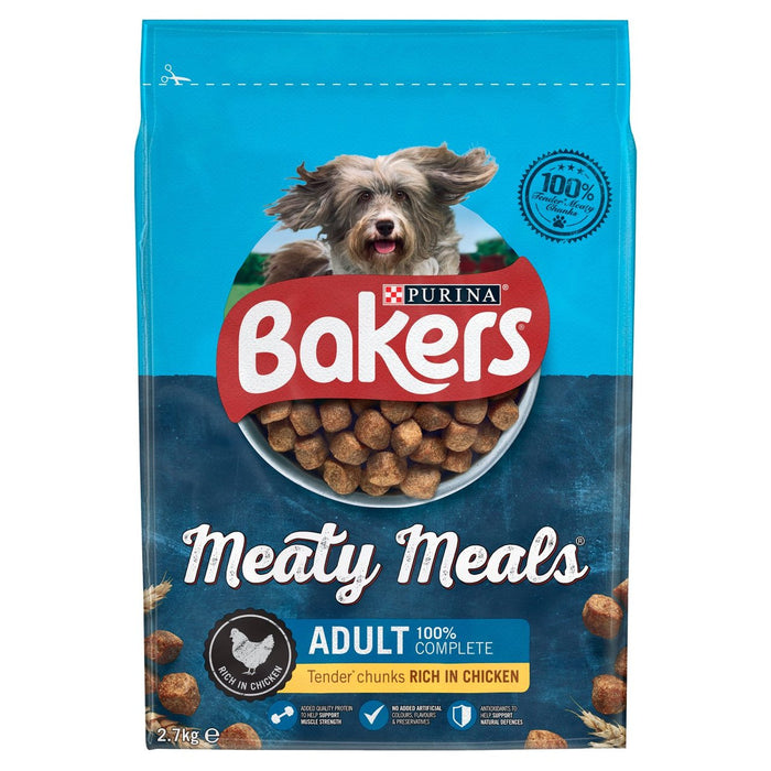 Bakers Meaty Meals Adult Dog Food Chicken 2.7kg