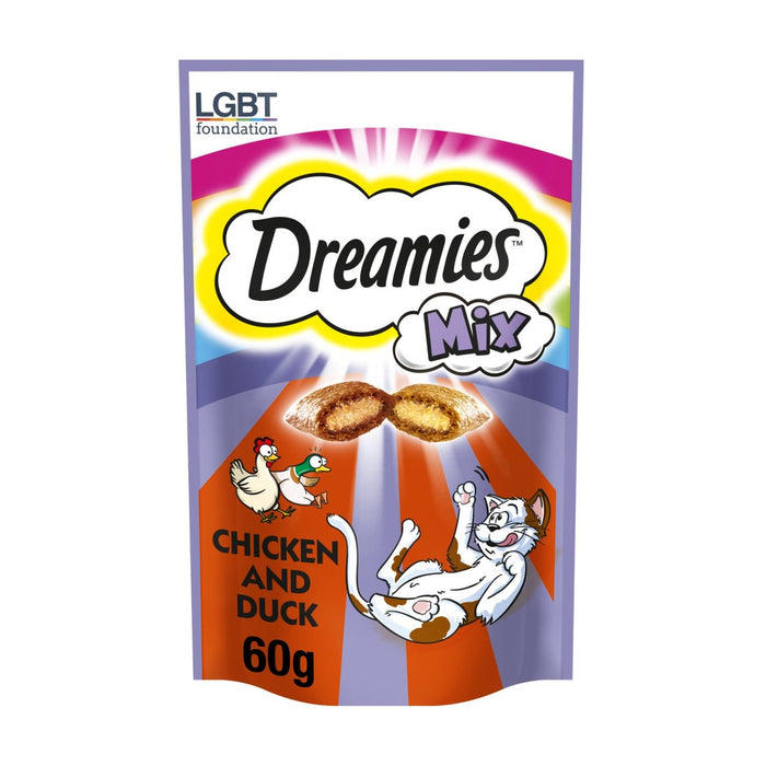 Dreamies Adult 1+ Cat Treats Mix con Pollo y Pato 60g 