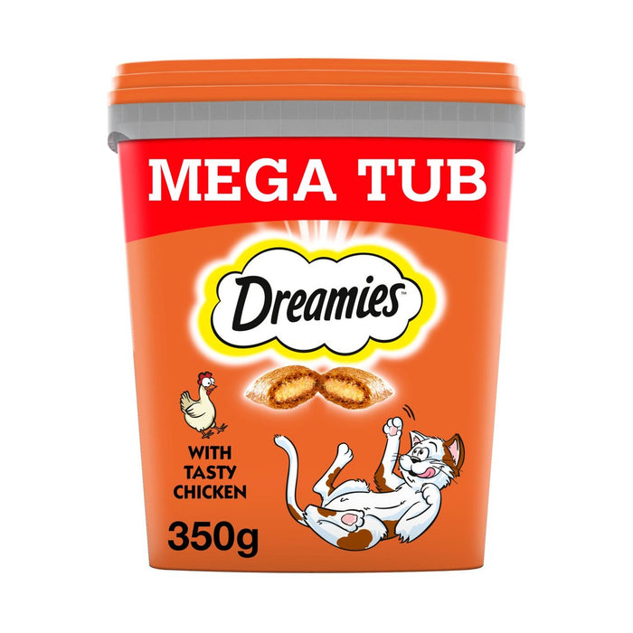 Dreamies Adult 1+ Cat Treats with Chicken Tub 350g