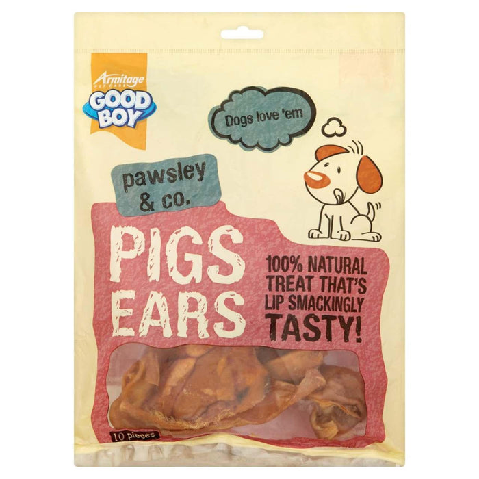 Good Boy Pigs Ears 10 Piece Pack Dog Treats