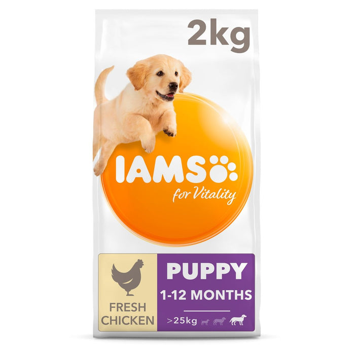 IAMS FOR Vitality Puppy Food Grande Race avec poulet frais 2kg