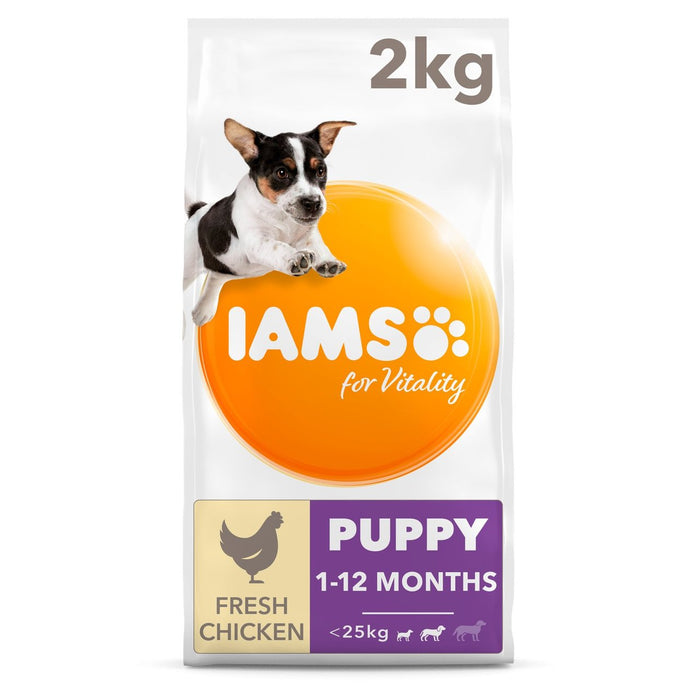 IAMS For Vitality Puppy Food Small / Medium Race avec poulet frais 2kg