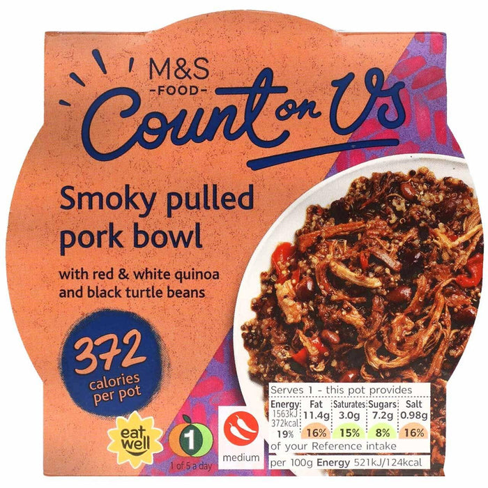 M&S Balanced For You Smoky Pulled Pork Bowl 300g