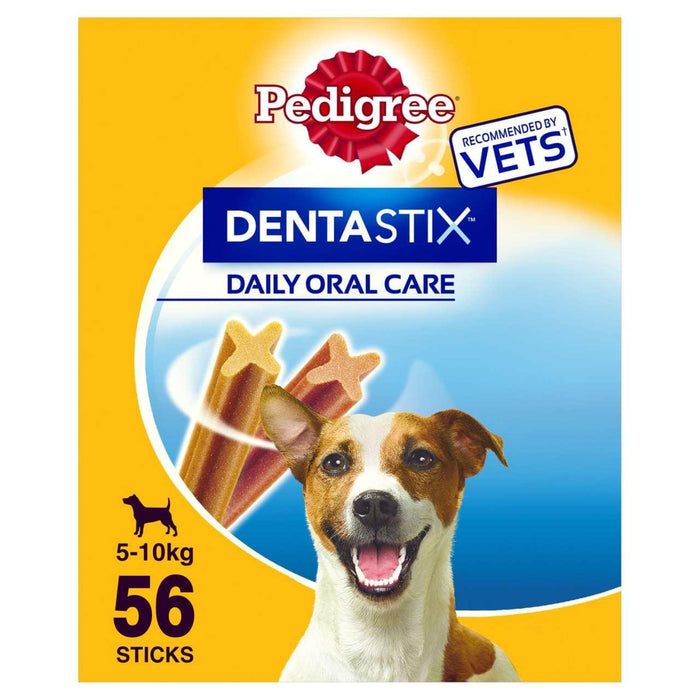 Pedigree DentaStix علاجات أسنان الكلاب الصغيرة اليومية للبالغين 56 × 16 جم