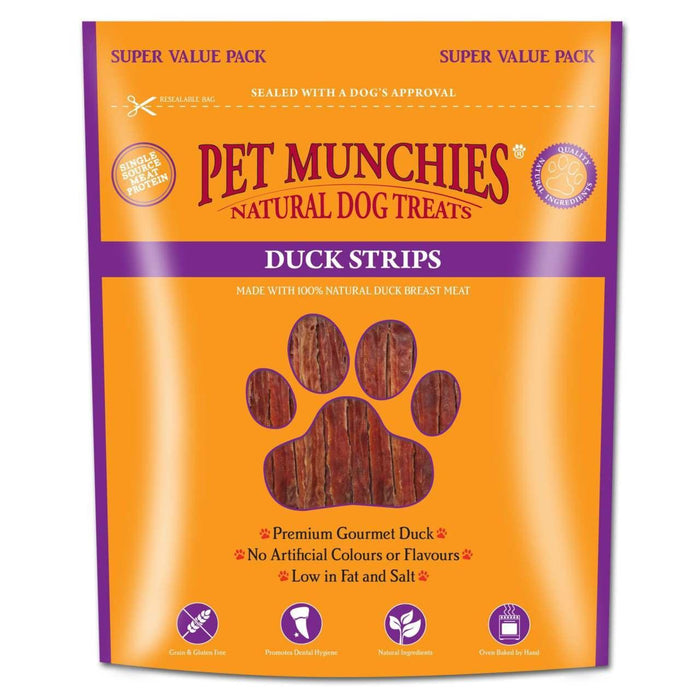Pet Munchies Duck Strips Dog Treats 320g