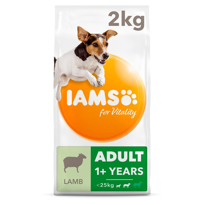 IAMS طعام حيوي للكلاب البالغة من السلالات الصغيرة والمتوسطة مع لحم الضأن 2 كجم