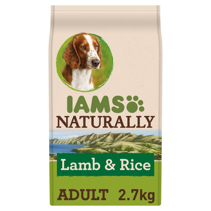 Iams كلب بالغ طبيعي غني بلحم الضأن والأرز النيوزيلندي 2.7 كجم