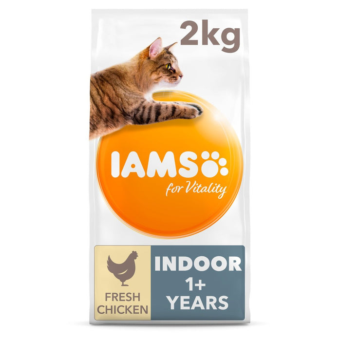 IAMS pour la vitalité de nourriture pour chats intérieure avec du poulet frais 2kg