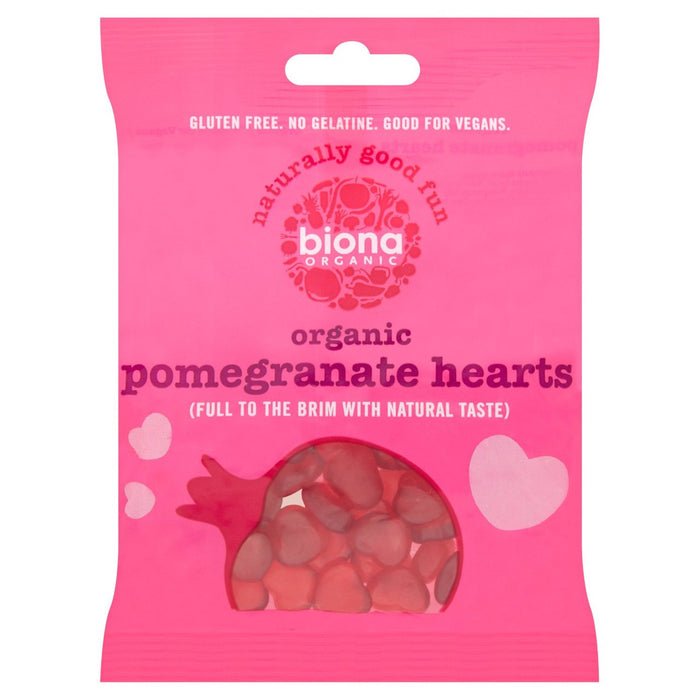 Biona Organic Pomegrenate Hearts 75G