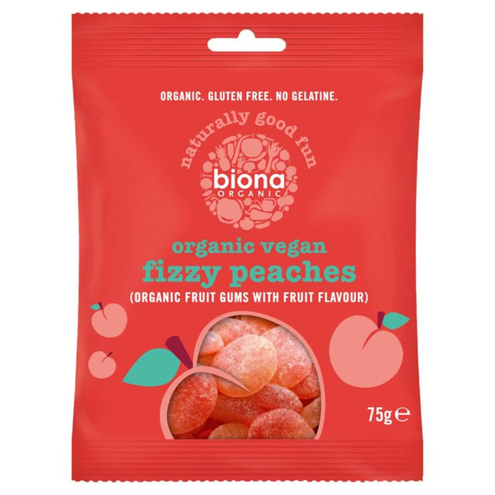 Biona Bio Spuzy Peaches 75G