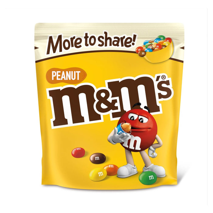 Chocolate d'arachide M&M Plus pour partager le sac de poche 268g