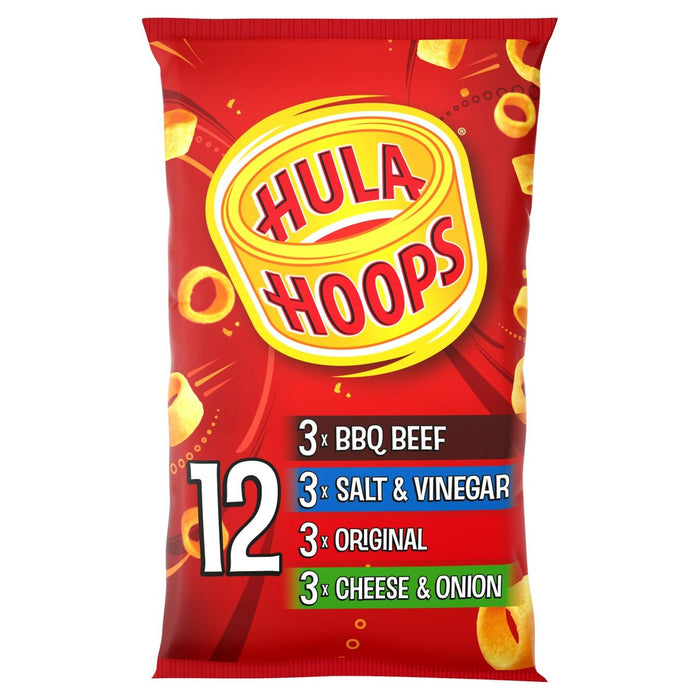 Hula Hoops Variety Multipack رقائق البطاطس 12 لكل علبة