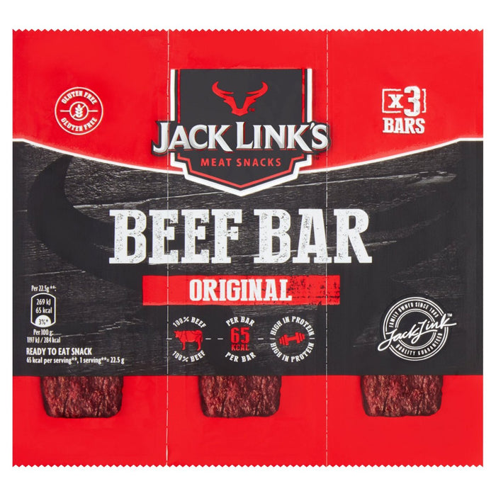 جاك لينكس شريط لحم البقر الأصلي، 3 عبوات