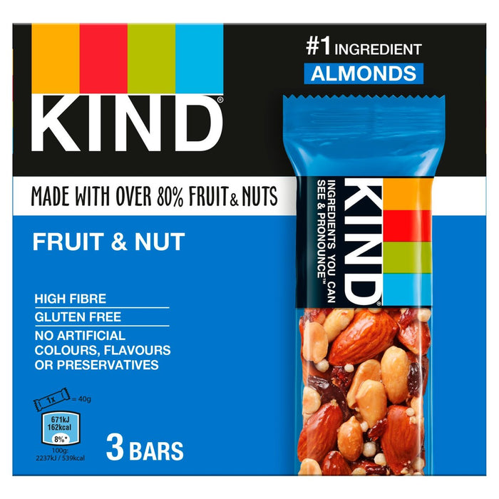 Kind Fruit & Nut 3 x 40g
