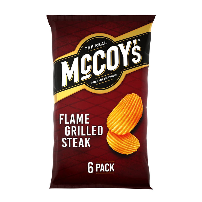 McCoy's Flame Grilled Steak Multipack Crisps 6 per pack