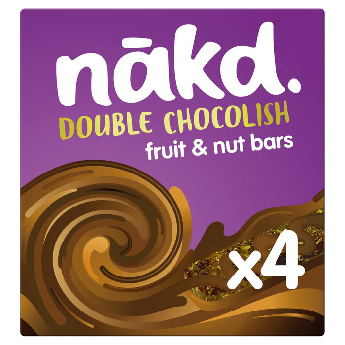 Nakd Double Chocolish Fruit Nut & Cocoa Bars 4 x 35g