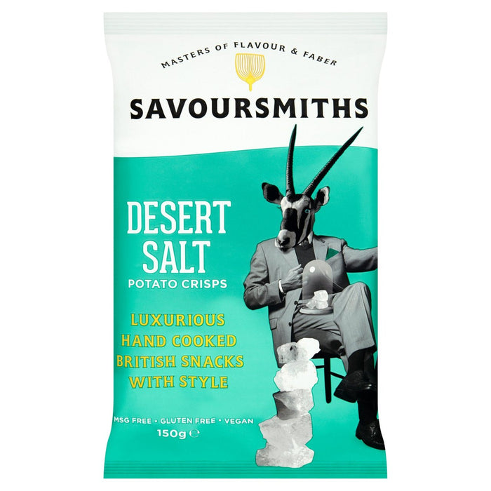 سافور سميث - رقائق البطاطس الإنجليزية الفاخرة بملح الصحراء 150 جرام