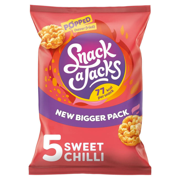 Snack A Jacks Sweet Chilli Multipack Rice Cakes 5 par pack