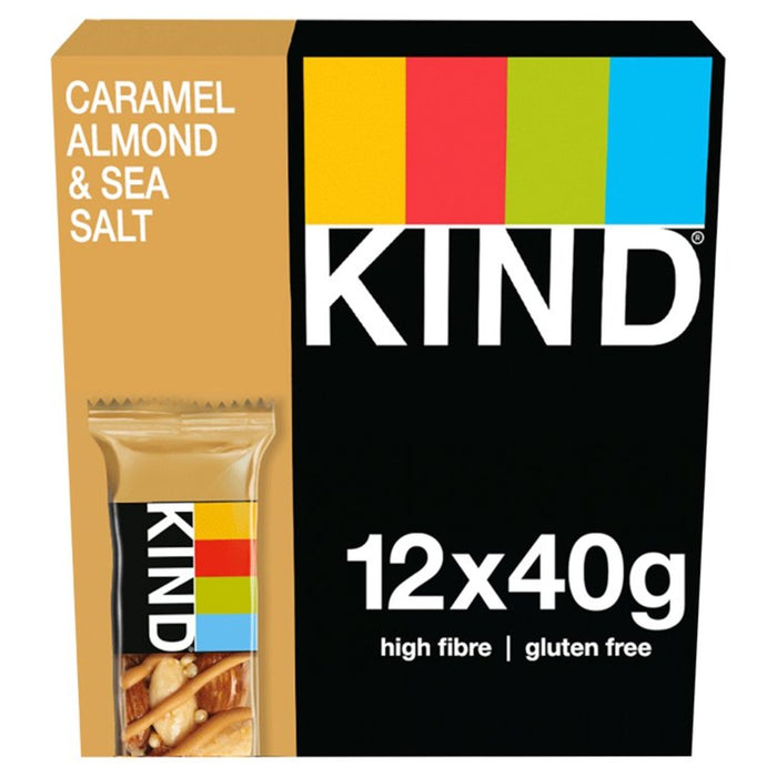 Kind Caramel Almond & Sea Salt Snack Bar 12 x 40g