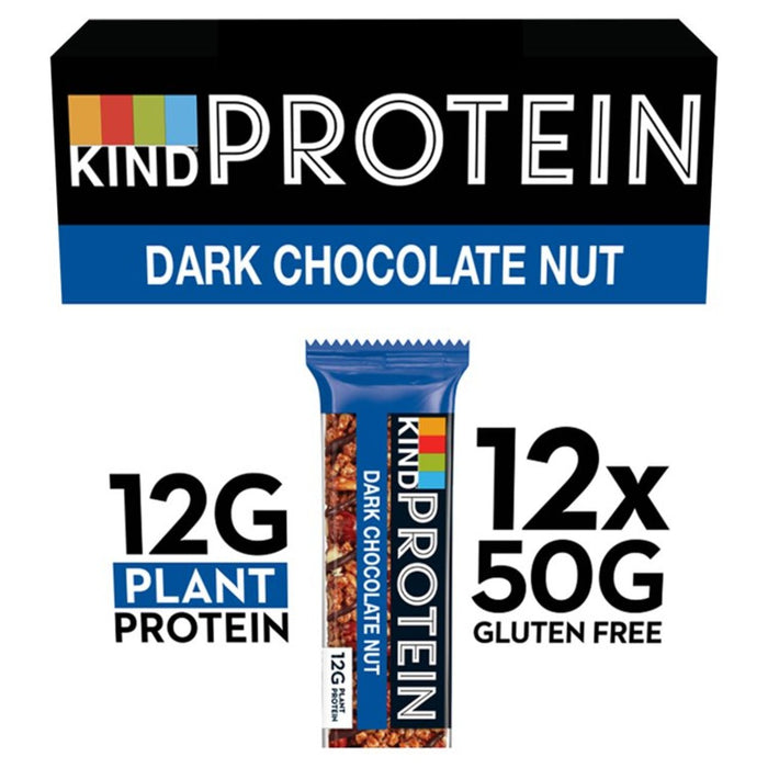 Art doppelte dunkle Schokoladen -Nuss -Protein 12 x 50 g