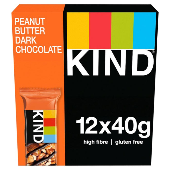 Kind Peachut Butter Chocolate noir 12 pack 12 x 40g