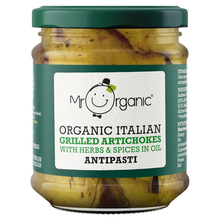 Mr Organic grillé artichauts antipasti 190g