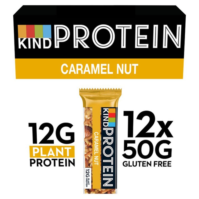 Art geröstetes Karamell -Nuss -Protein 12 x 50 g