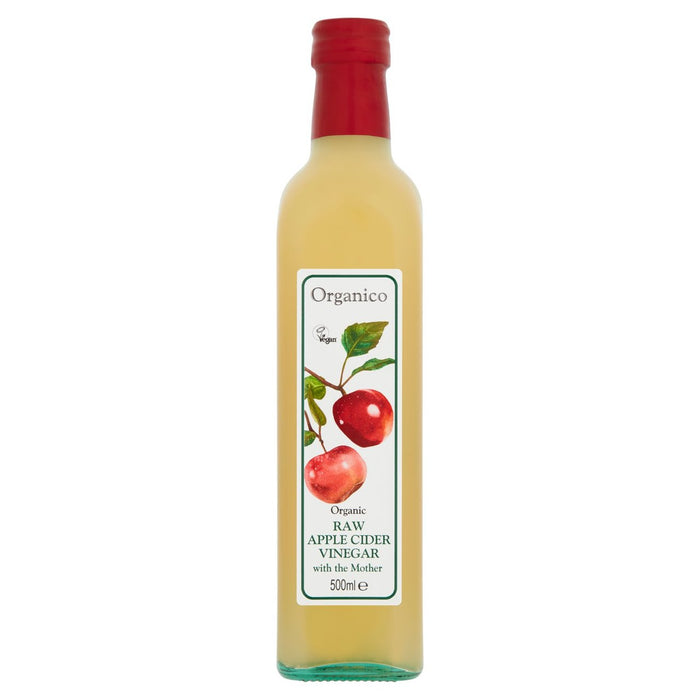 Vinagre de sidra de manzana cruda orgánica orgánica 500 ml