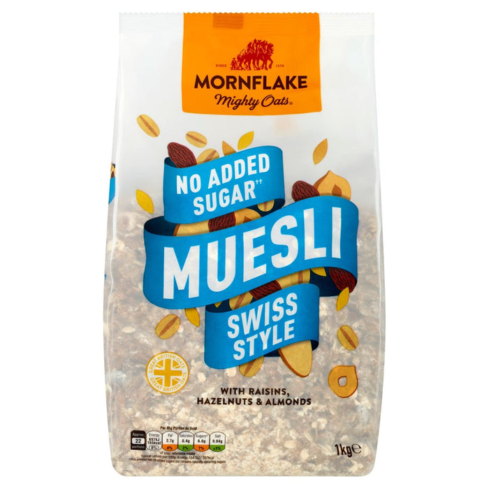 مورنفليك موسلي كلاسيكي على الطريقة السويسرية بدون سكر مضاف 1 كجم
