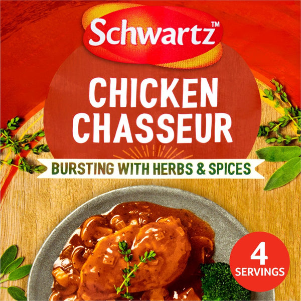 Schwartz Authentic Chicken Chasseur Mix 40g British Online