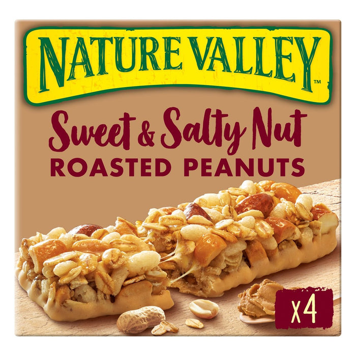 Nature Valley Sweet & Salty Nuez Peanuts Barras 4 x 30g