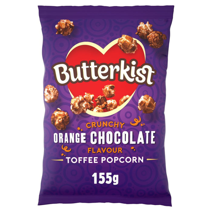 Butterkist Crunchy Orange Chocolate Flavour Toffee Popcorn 155g