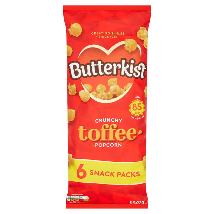 Butterkist Crunchy Toffee Popcorn 6 x 20g