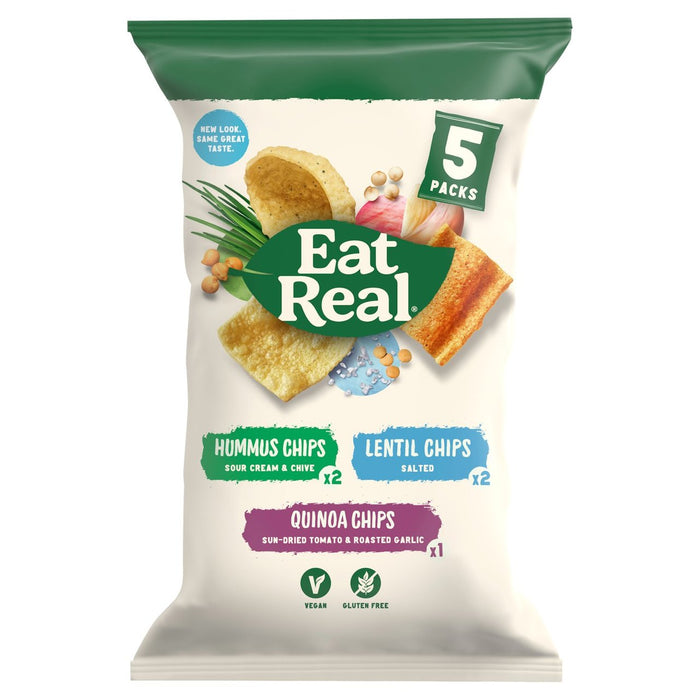 Eat Real Hummus Lentil & Quinoa 5 Pack 116g