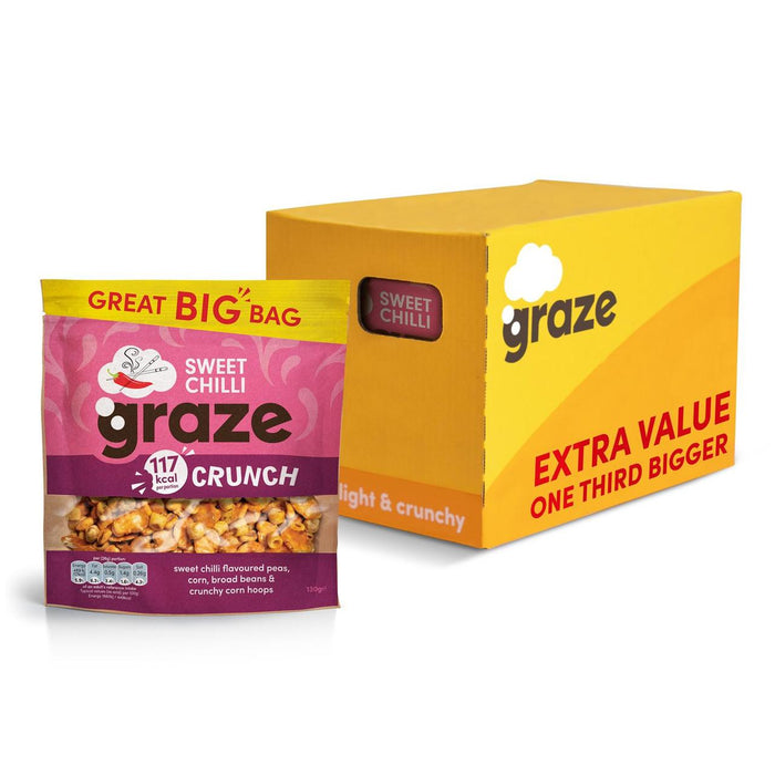 Graze Crunch Sweet Chilli Sharing Bags 130g (6 Pack)