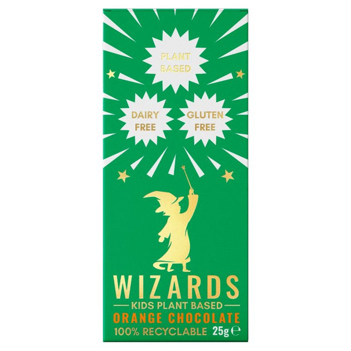 The Wizards Magic Kids Plant Bass de chocolate Orange Bar 25G