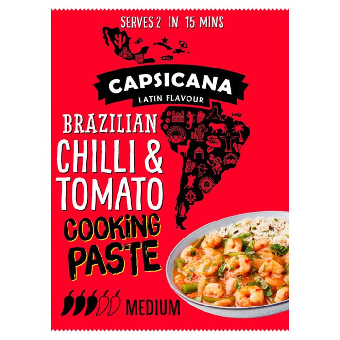 Capsicana Brasil Chilli Tomato Fajita Pasta 60g