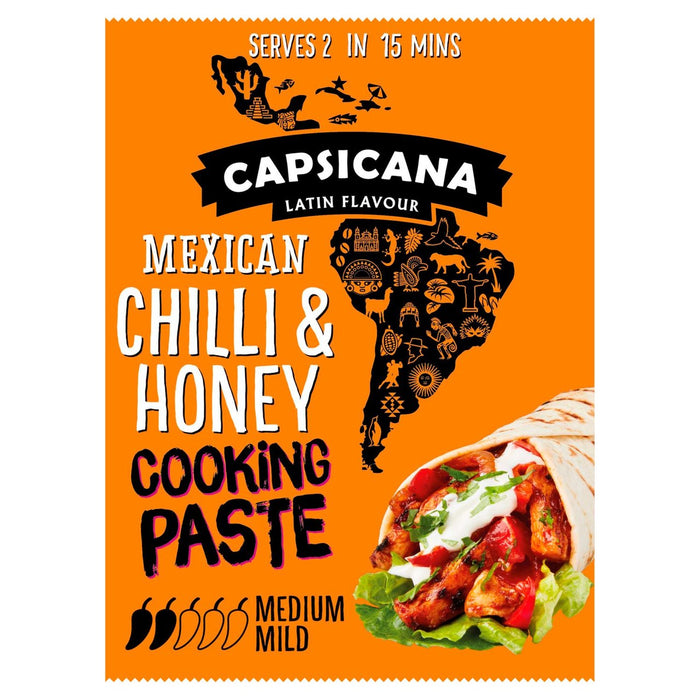 Capsicana Mexikanische Chili & Honig Fajita Paste 60g