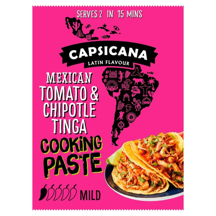 Capsicana Mexikanische Tomaten -Chipotle -Fajita -Paste 60g