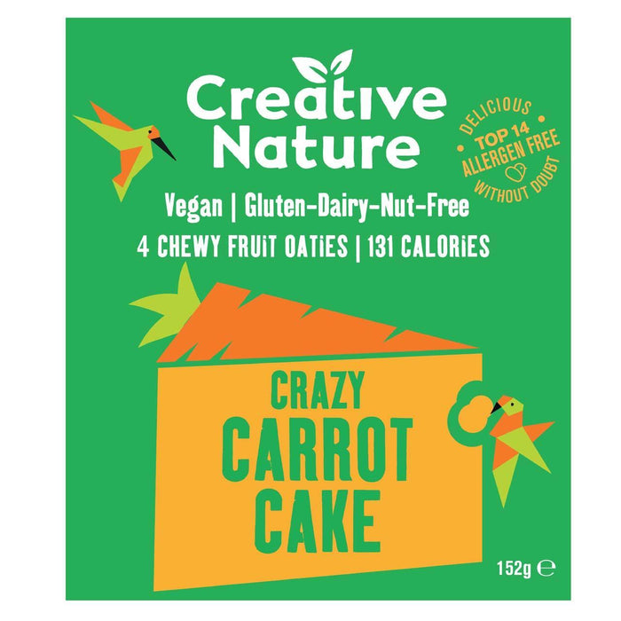 Kreative Natur Karottenkuchen Obst Oatie Bar Multipack 4 x 38g