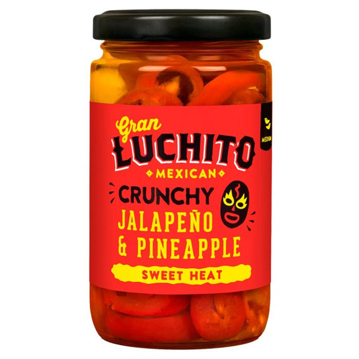 Gran Luchito Crunchy tranché jalapeno et ananas pour fajita & taco 215g