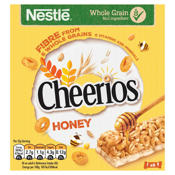 Honey Cheerios Cereal Bars 6 x 25g