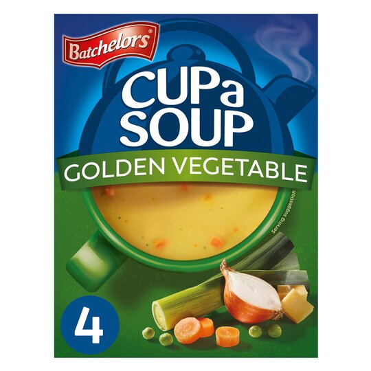 Batchelors taza una sopa de vegetales dorados 82g